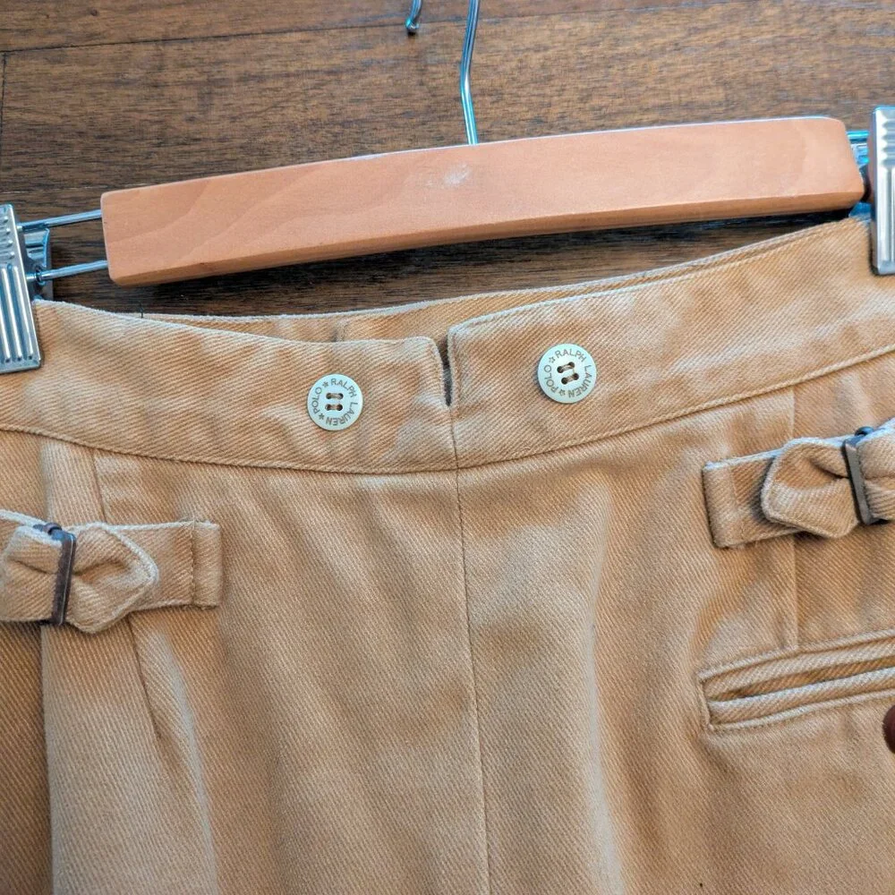 Ralph Lauren Country Tan Brown Equestrian Skirt - Picture 3 of 5